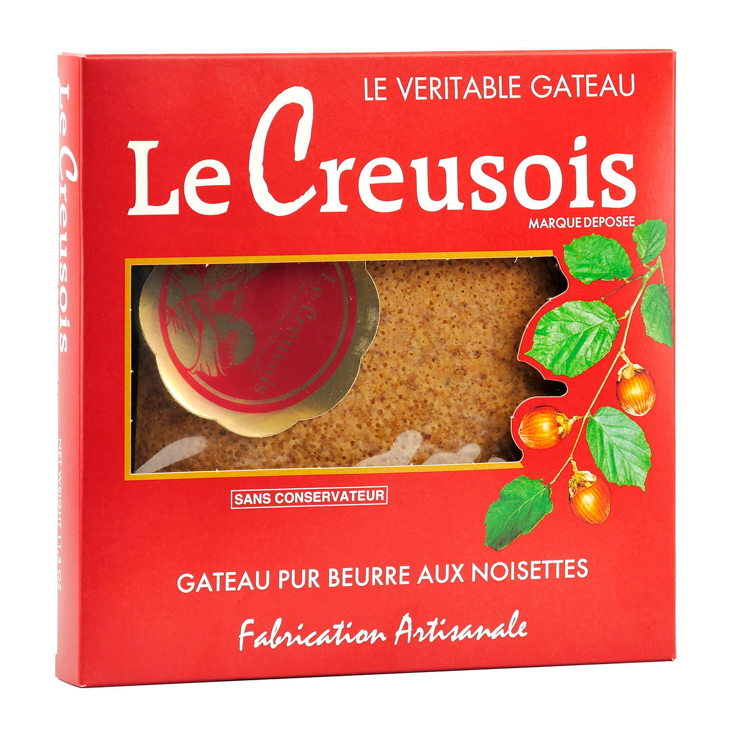 Le Creusois - Le véritable gâteau Creusois pur beurre aux noisettes - Le Creusois