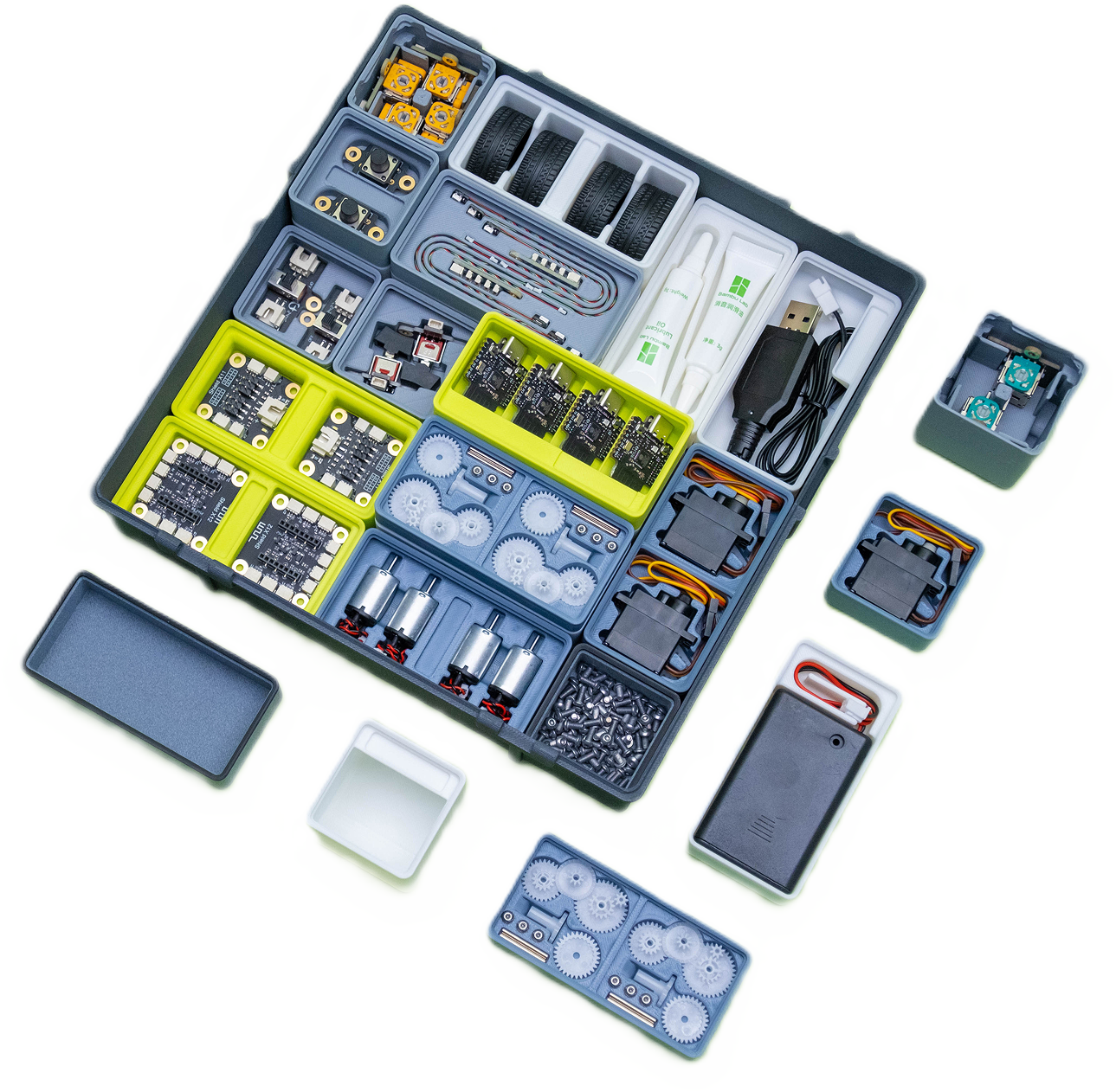Bambu Lab  CyberBrick Ultimate Hardware Kit    Dein All-in-One Kit für grenzenloses Tüfteln