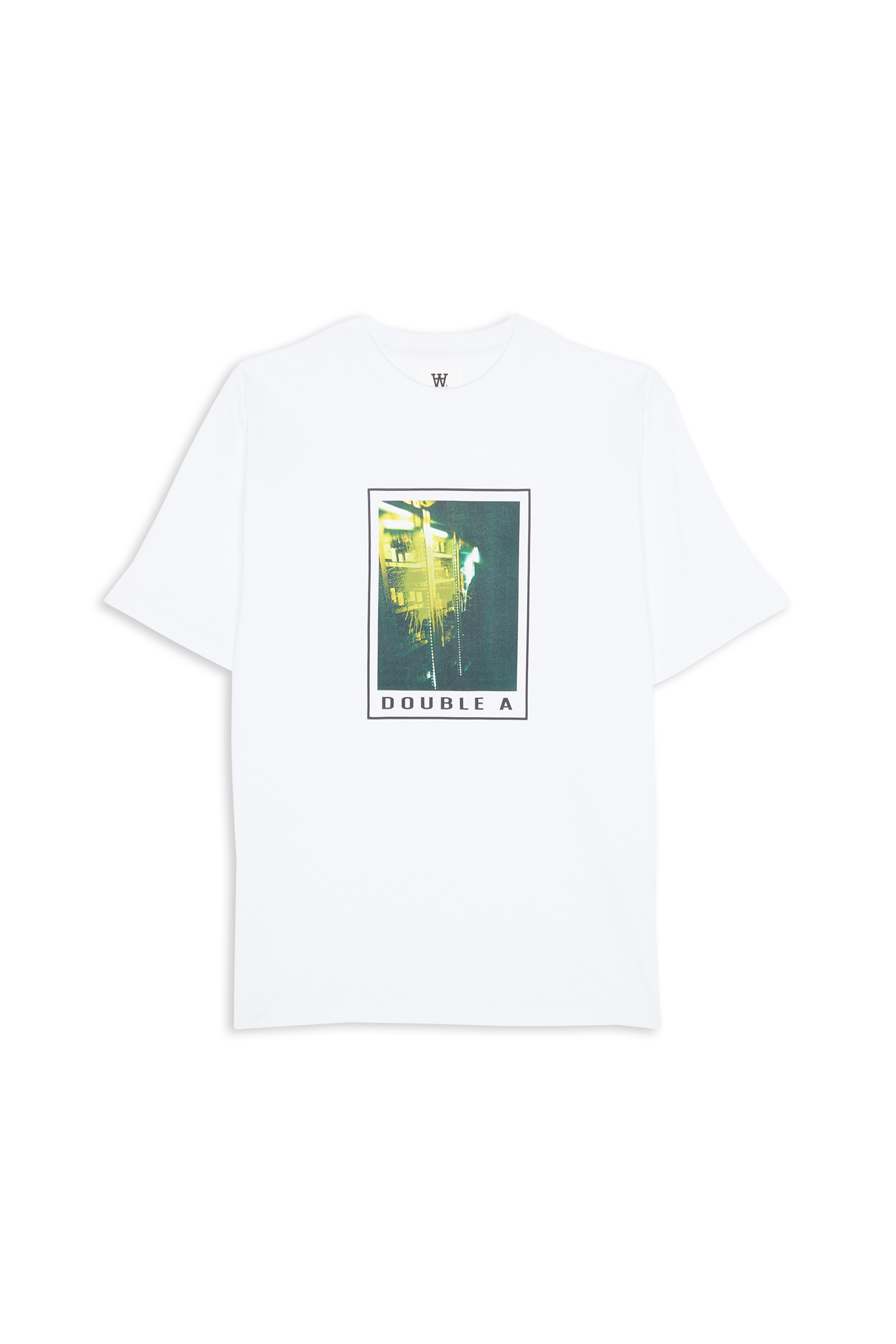 WOOD WOOD T-shirt Asa Spray Paint T-shirt GOTS Blanc