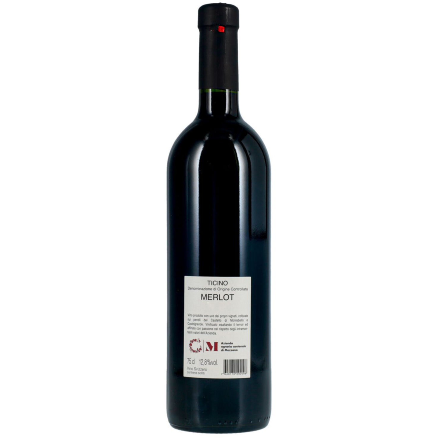 Ticino DOC Merlot VITI Castelli di Bellinzona Azienda Cantonale Mezzana -75cl