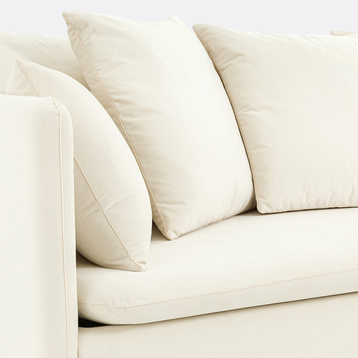 LA REDOUTE INTERIEURS<br>Sofá 3 lugares, veludo conversível, Ivete