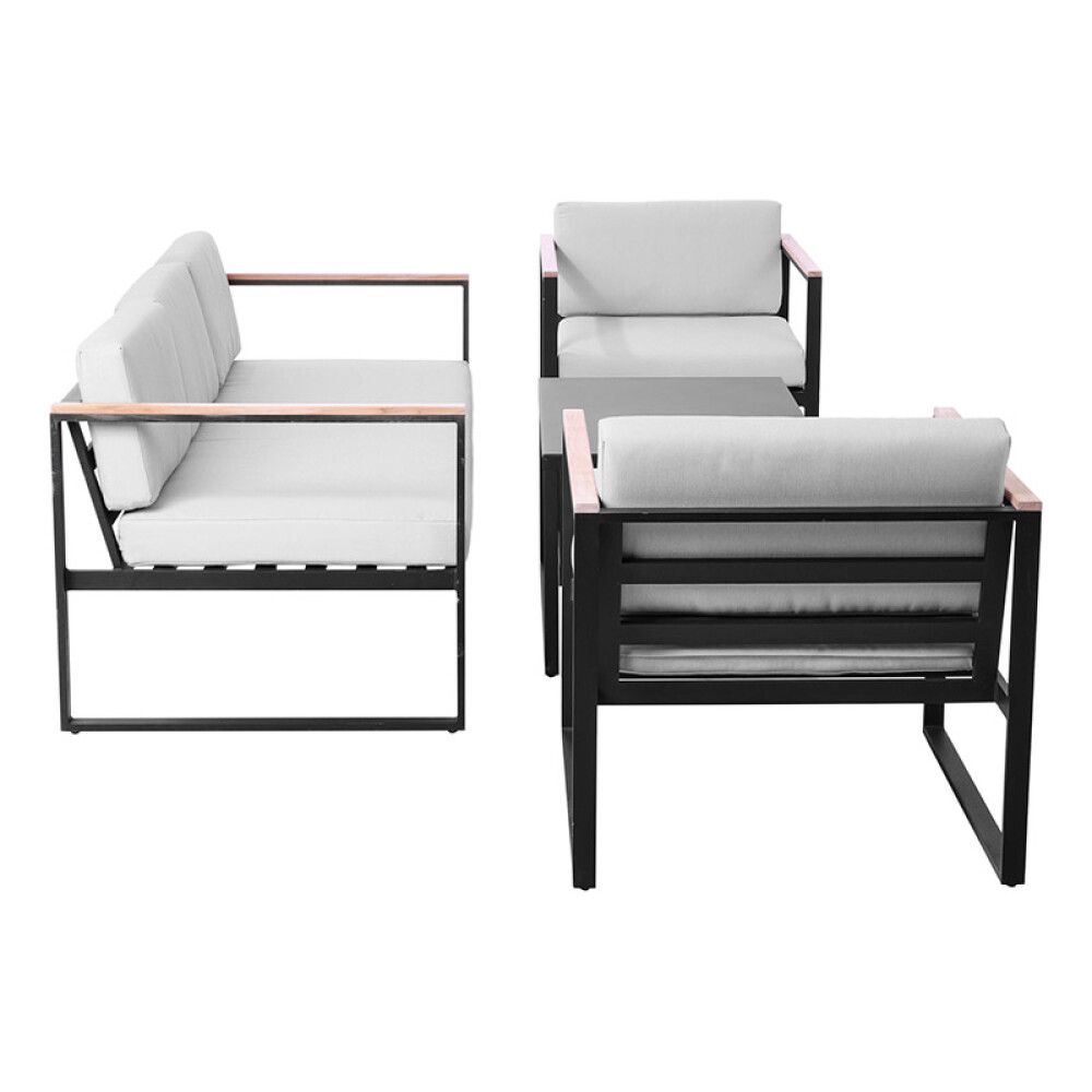 SOFAGRUPPE SENSUM HASSELUDDEN TEAK SVART