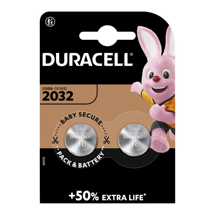 Knappecellebatterier CR2032 2-pk