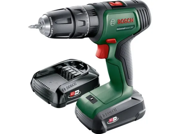 Bosch AKKUSLAGBOREMASKINE UNI IMPACT 18V 2X1,5