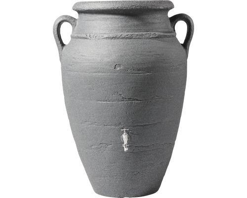 Regenton GARANTIA antieke amfora 250 L donker graniet