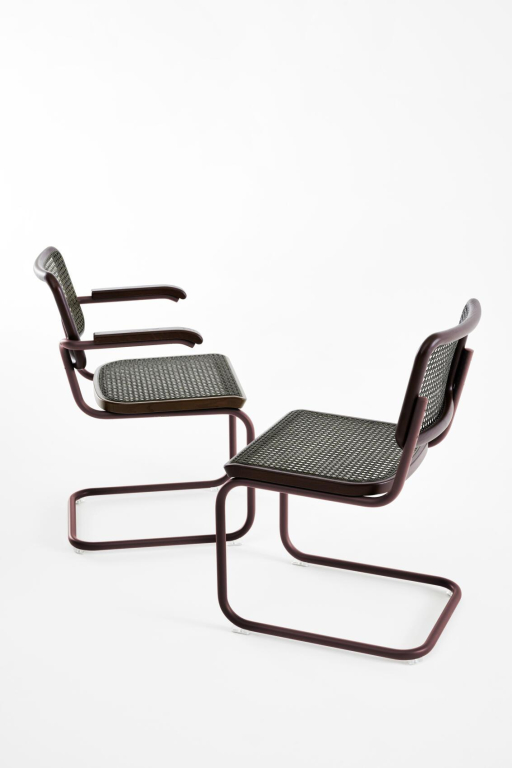 Thonet S64 V eetkamerstoel Dark Melange Black
