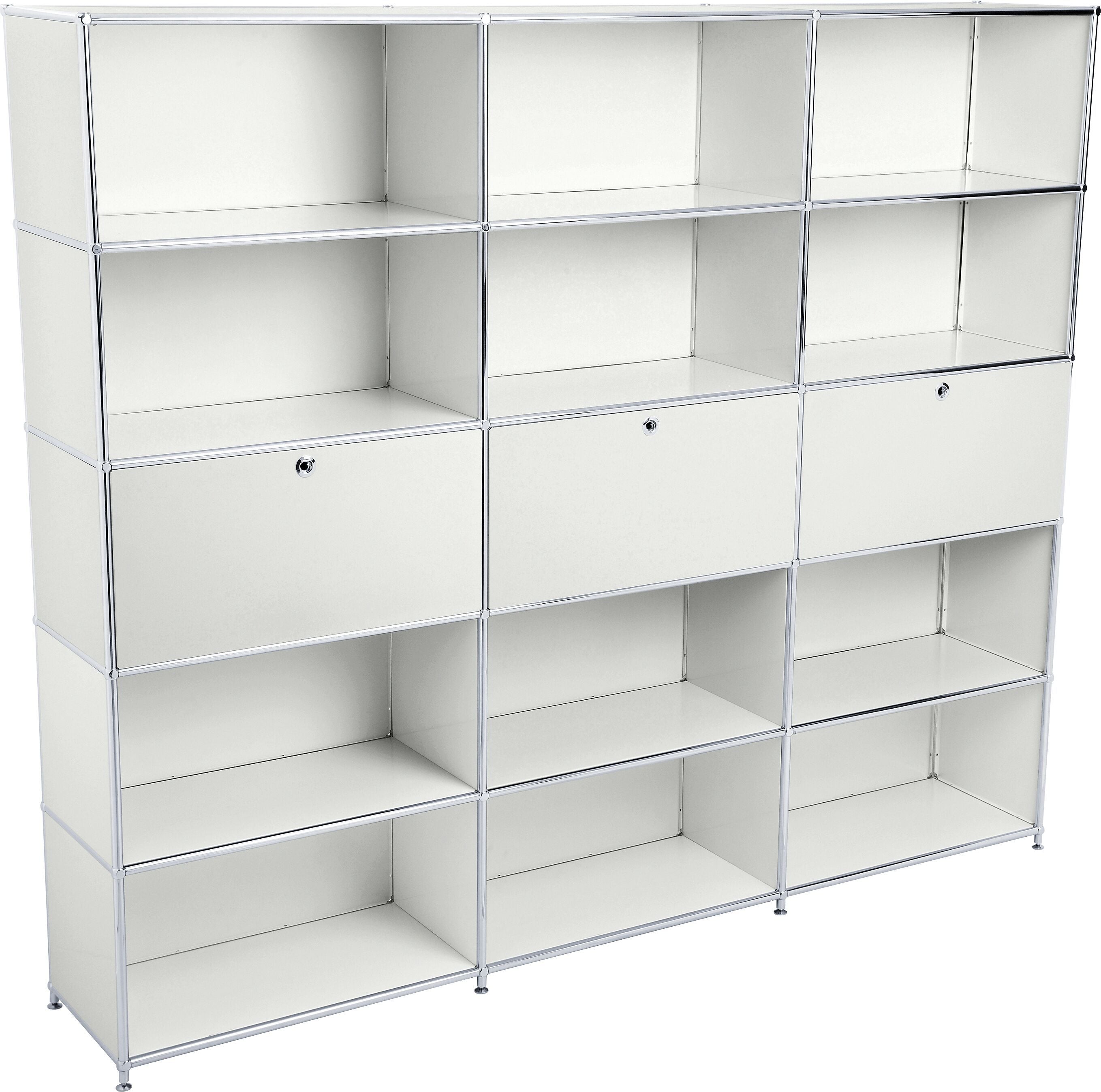 FLEXCUBE Regal - Hellgrau / B: 227.0 cm x T: 40.0 cm x H: 193.0 cm