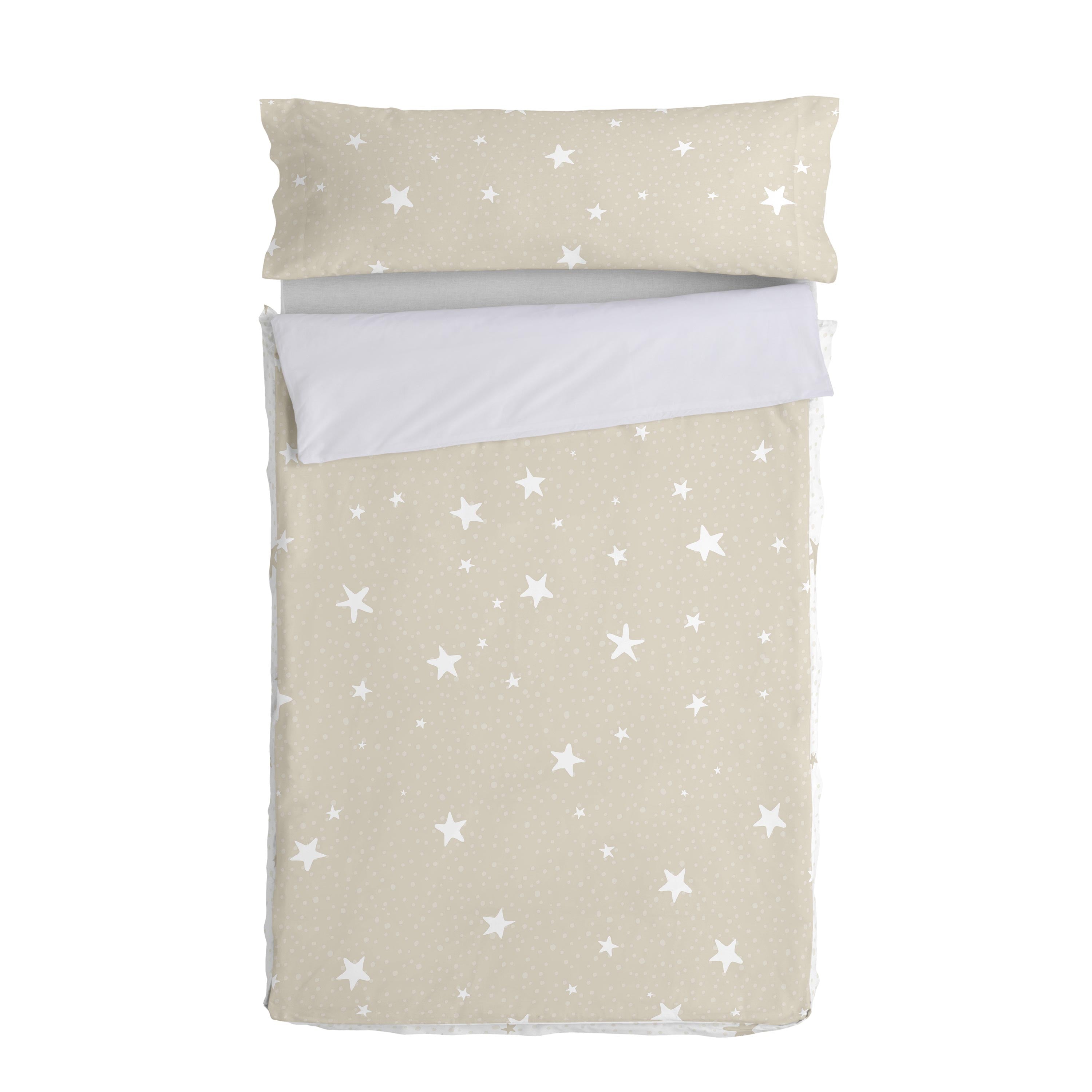 Little star Noordse tas Beige Basic Kids, Beige, 100% Katoen (buitenkant) 100% Polyester (vulling), de kwaliteit van 150 TC