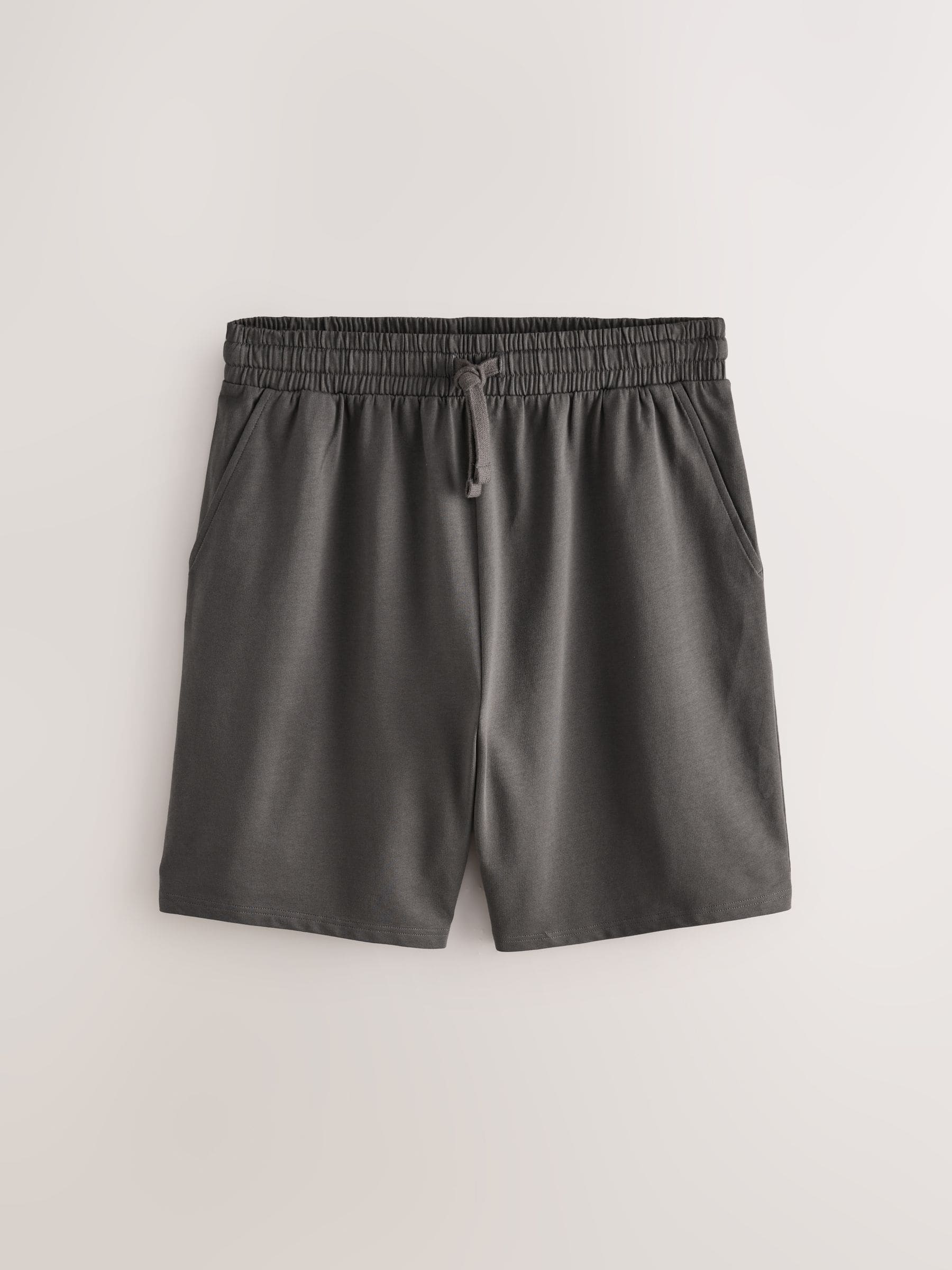 Donkergrijs/zwart - Set van 2 lichtgewicht 100% katoenen joggershorts