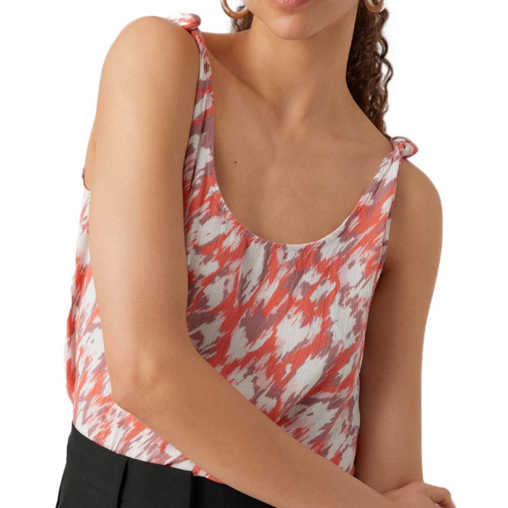 Vero Moda Débardeur Orange à Motifs Femme Vero Moda Menny Singlet
