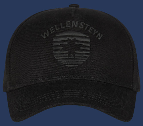 Stripe Cap Baumwolle, Black/Black