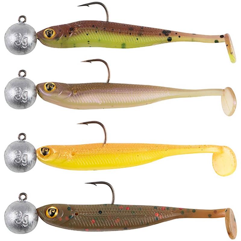 Kit Leurres Souples Armés Fox Rage Ultra Uv Micro Tiddler Fast Loaded Lure Pack