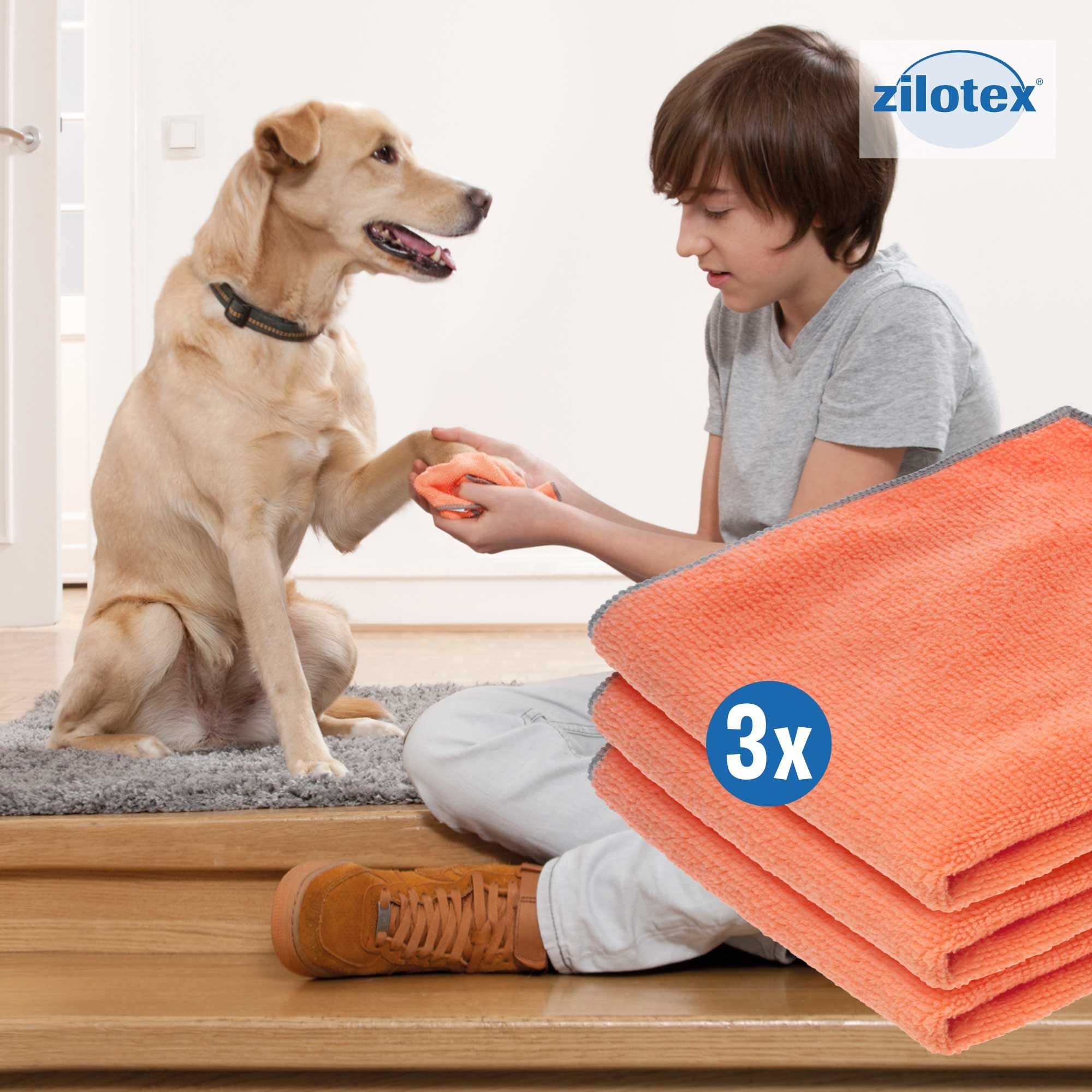 Doggy Blanket Pfötchentuch - mit Aktiv Silber - geruchshemmend - saugstark
