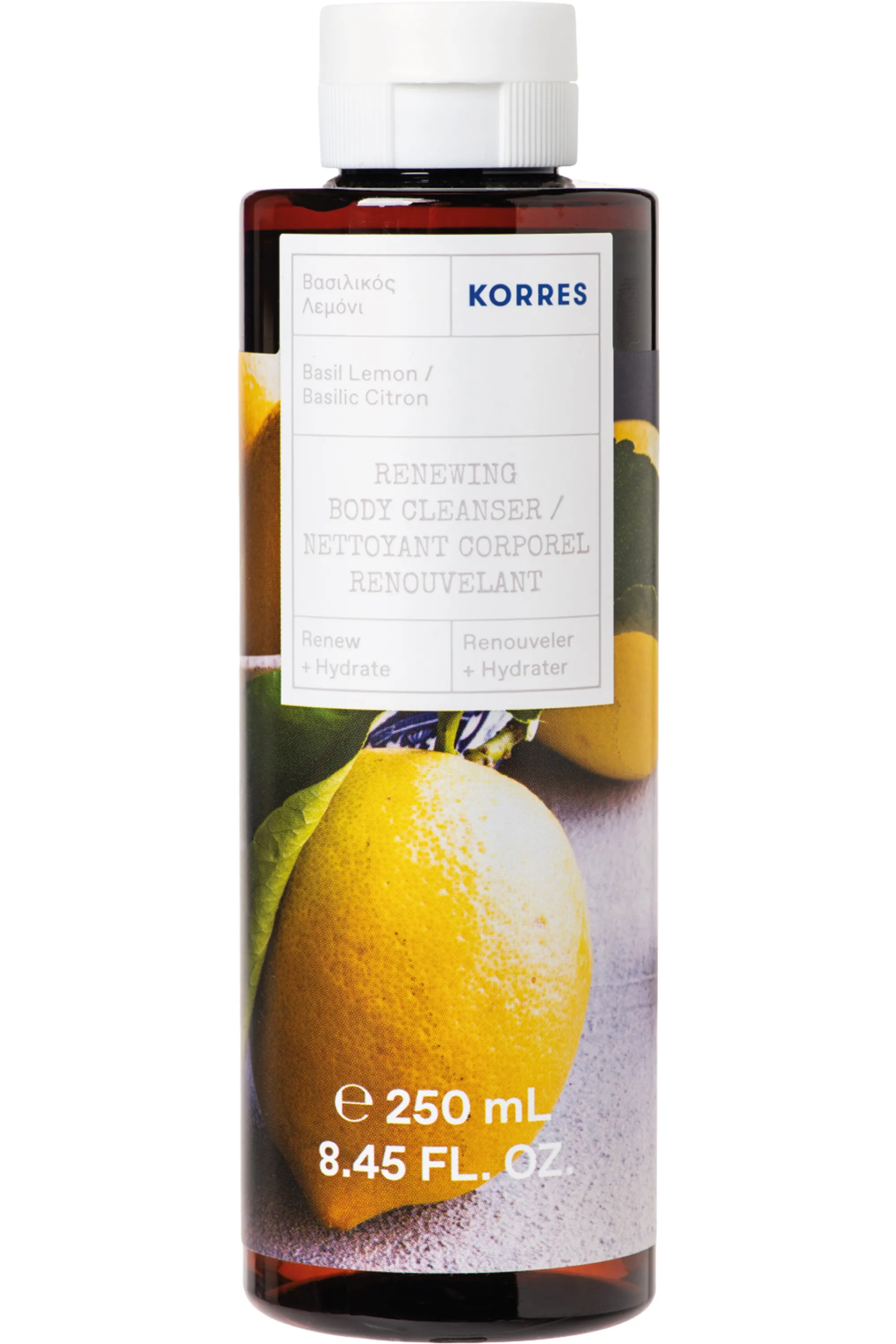 Korres Gel douche basilic citron-250 ml