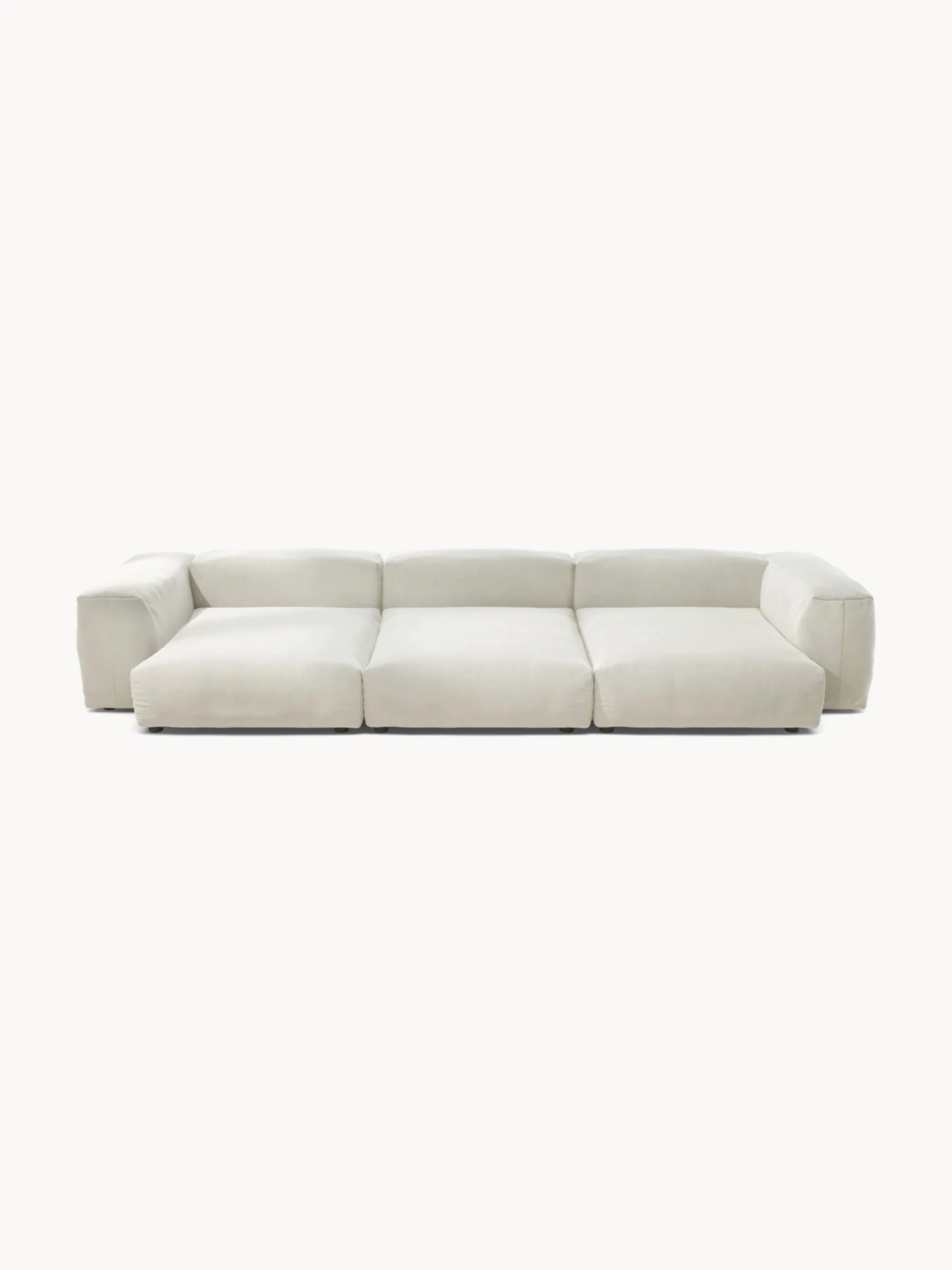 Fluwelen modulaire bank Vetsak (4-zits)