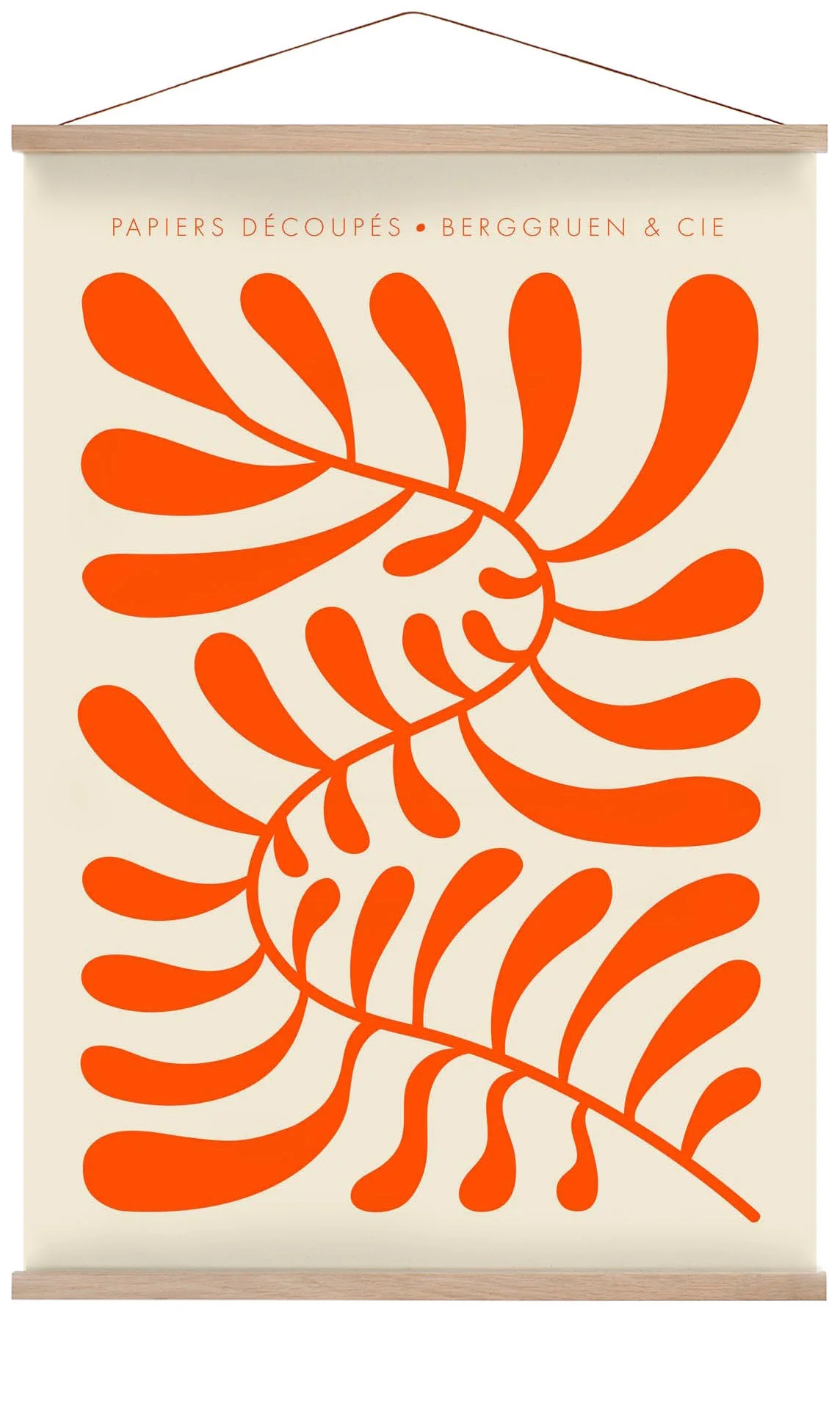 Orange Papiers Découpés Kunstausstellung
