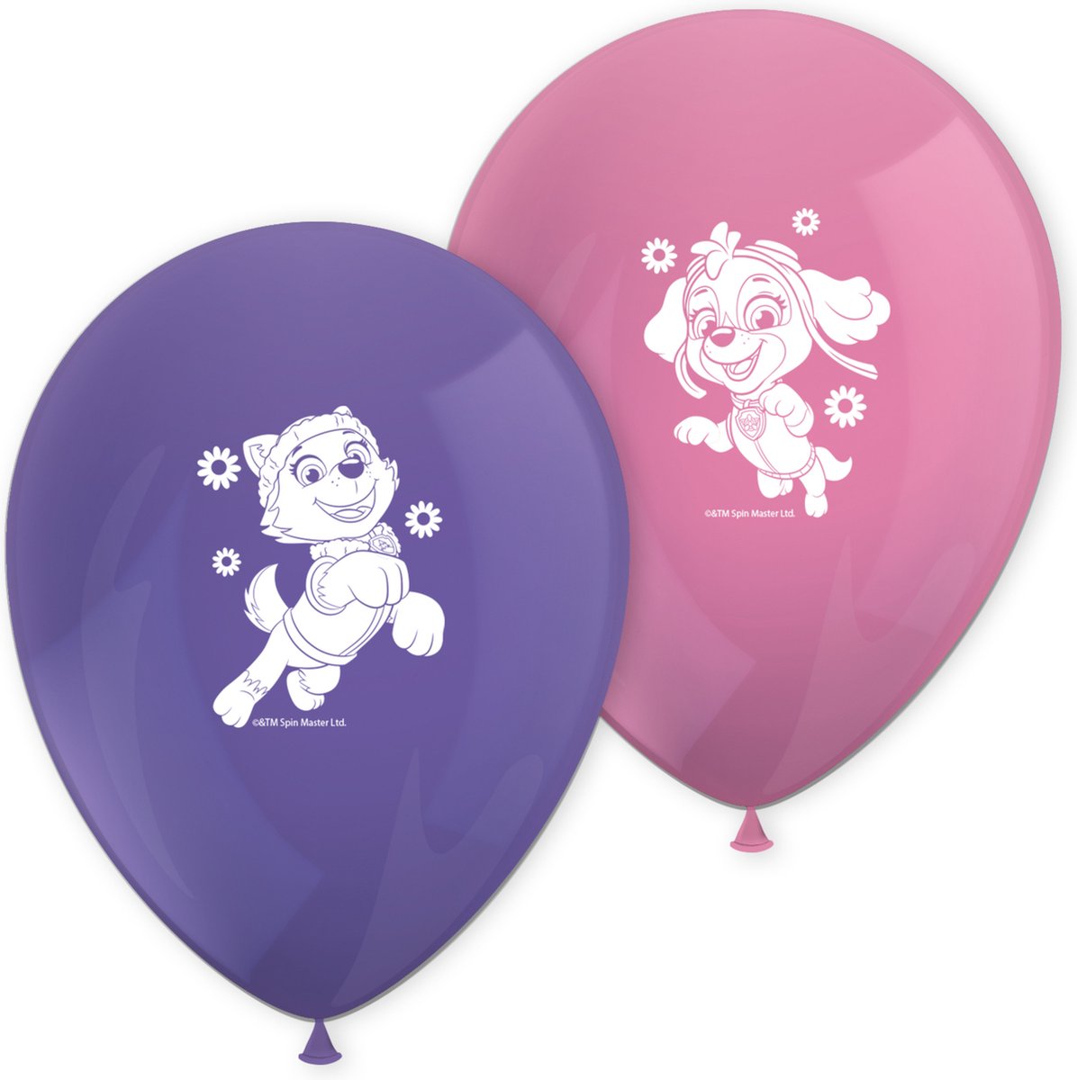 Paw Patrol Ballonnen Skye And Everest 8st