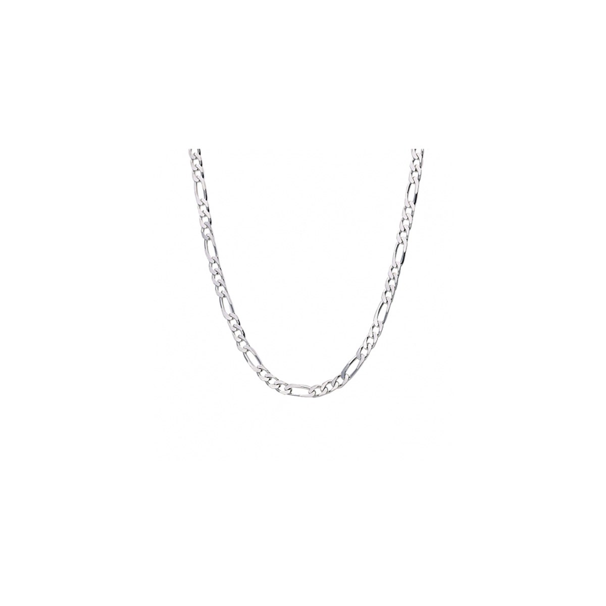 Collier chaine alternée - Argent