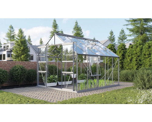 Vitavia Meridian 2 8300 kas, enkelvoudig veiligheidsglas 3 mm, 257x321 cm, aluminium