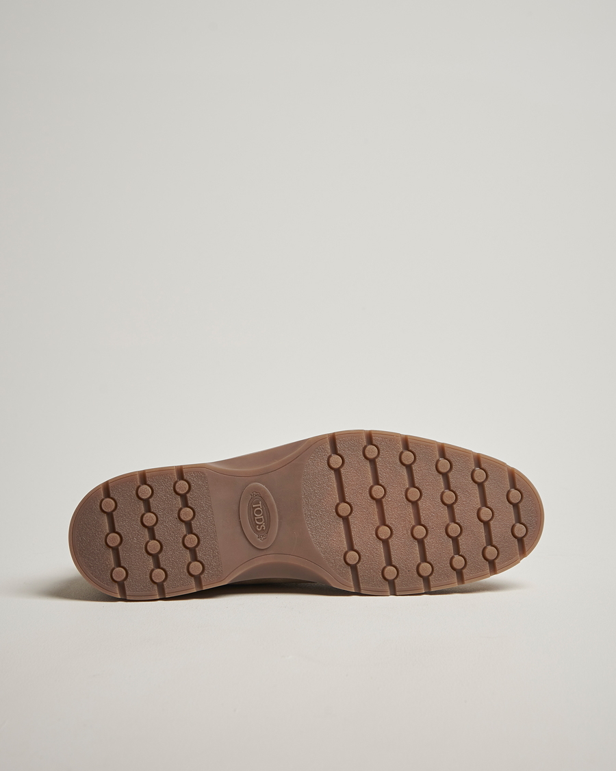 Tod's Polacco Moc Desert Boots Beige Suede