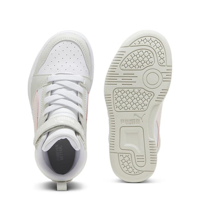 PUMA PUMA REBOUND V6 MID AC   P 393832 PUMA-WHITE-FROSTY-PINK-SEDATE