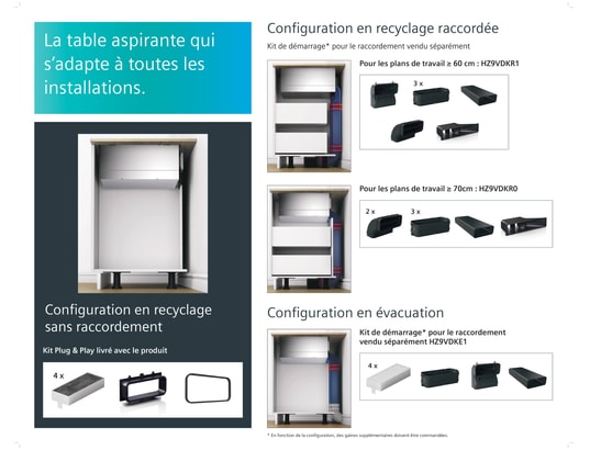SIEMENS - Plaque induction EX875LX67E, iQ700, flexInduction, powerMove Plus