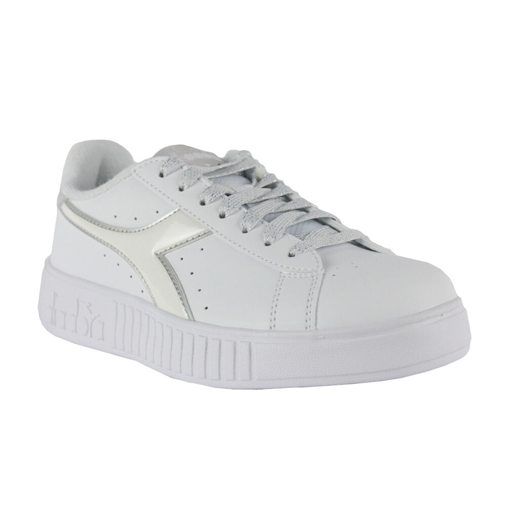 Tênis Diadora Step P C6103 Branco/Prateado