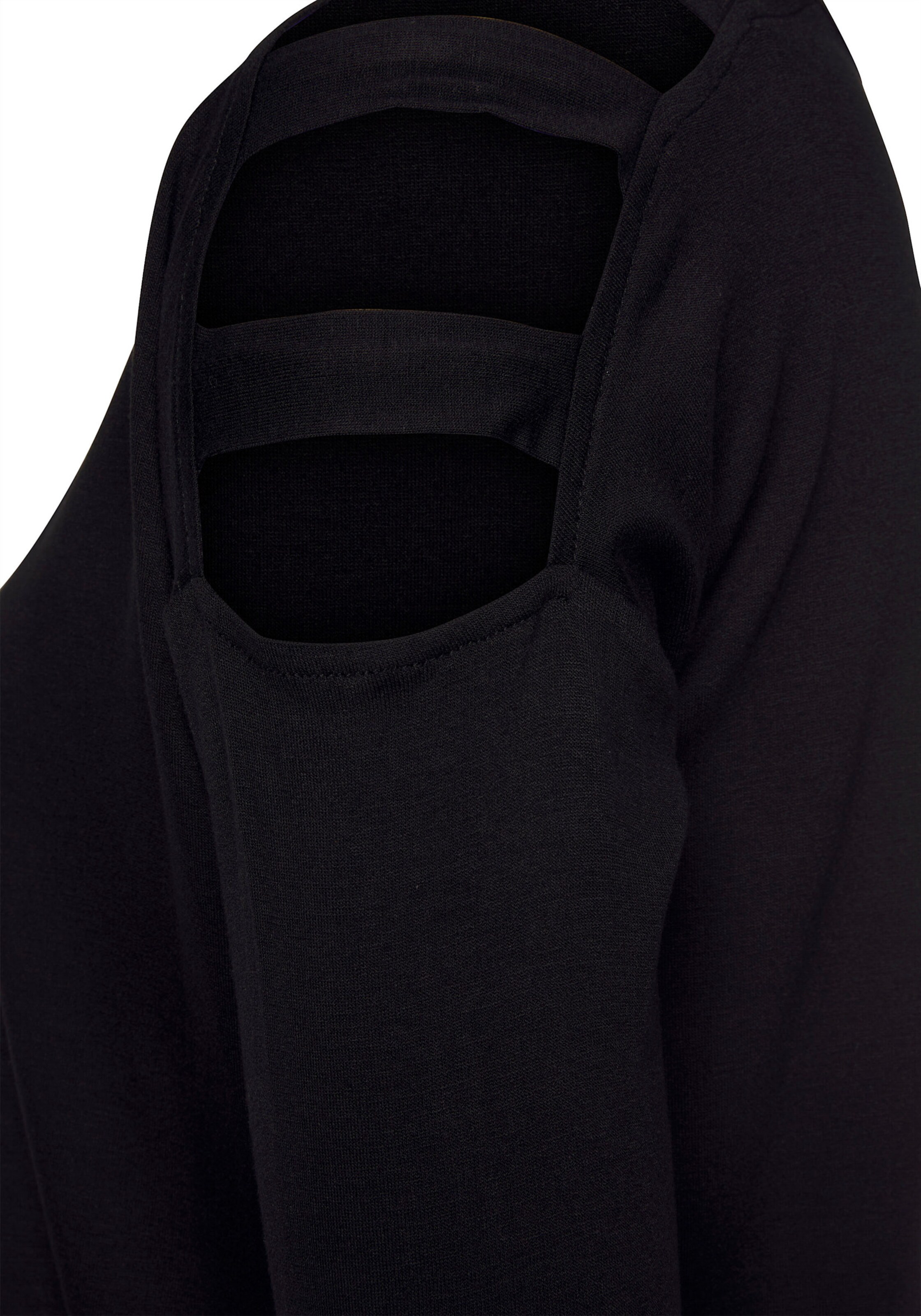 LASCANA 3/4-Arm-Shirt in schwarz