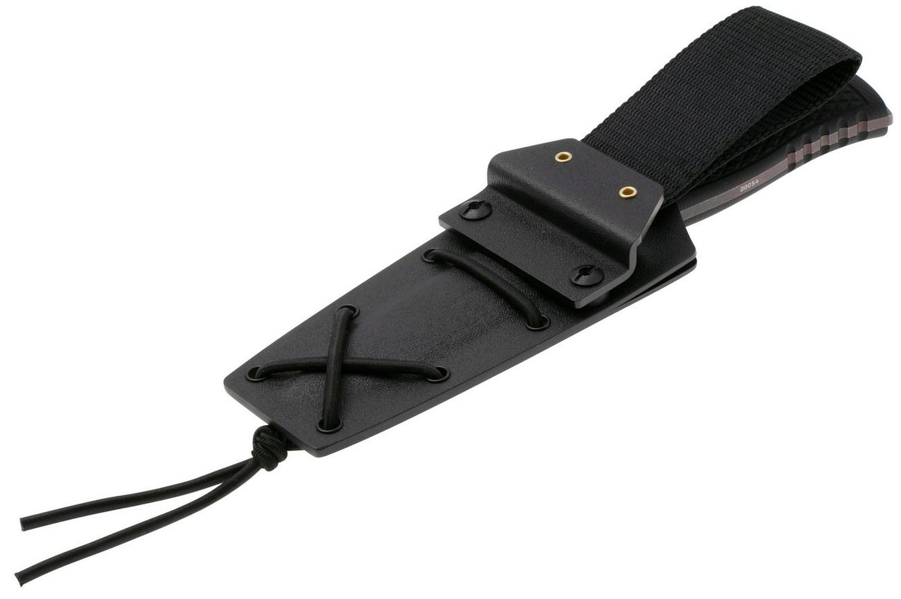 TRC M-1XT Elmax Post-Apocalyptic Finish, Black G10, Kydex Sheath, survivalmes