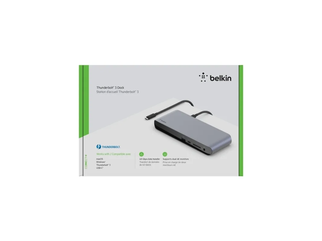 Belkin Thunderbolt 3 Dock Pro - Dockingstation - USB-C / Thunderbolt 3 - DP - 1GbE - 170 Watt