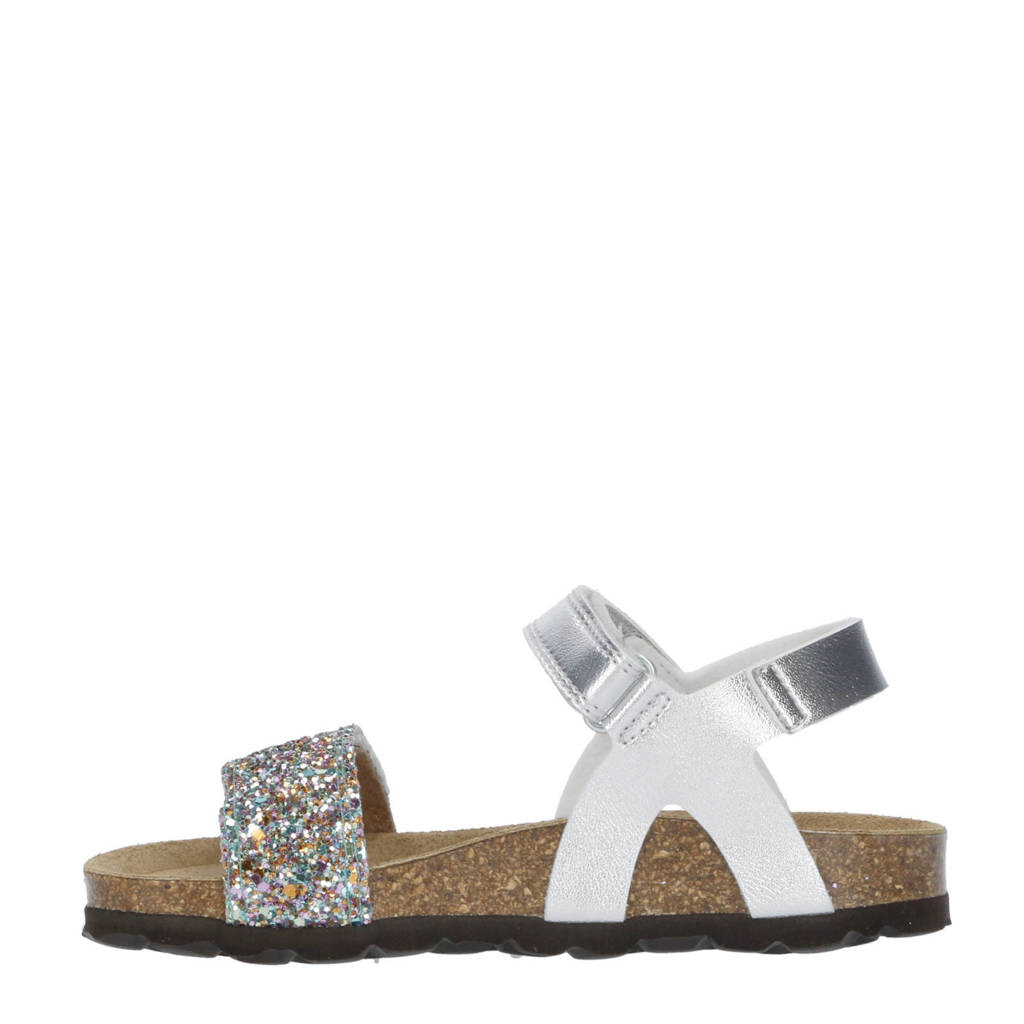 Kipling Marjorie 3sandalen met glitters zilver