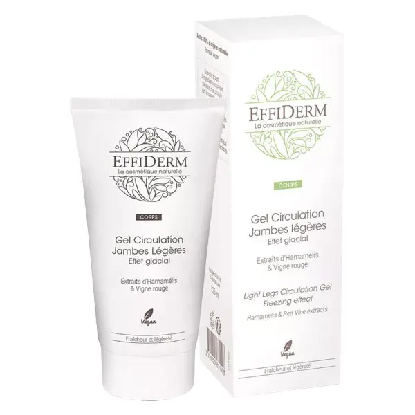 Gel Corporal EffiDerm Circulação Leve para Pernas com Efeito Refrescante 125ml