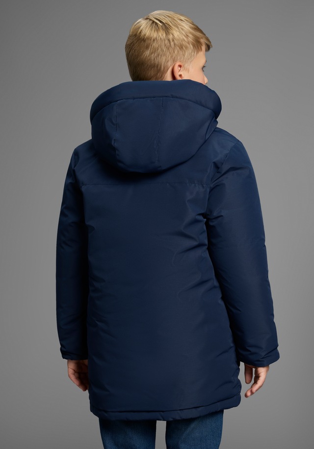 KangaROOS Outdoorjacke »Winterwarme Jacke« mit Kapuze Lange Winterjacke mit reflektierenden Details