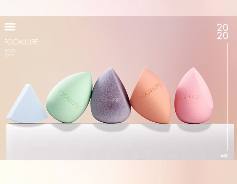 FOCALLURE - Match Max Make Up Sponge - Microvezel Fluweel