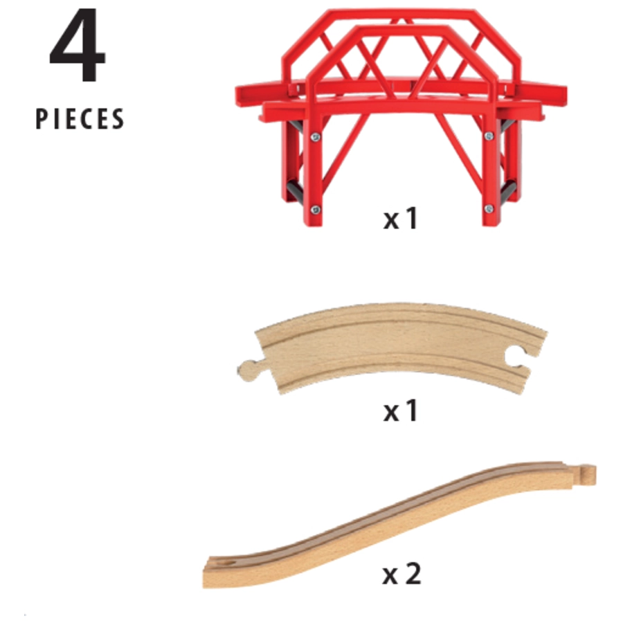 BRIO® WORLD Bahnbrücke mit Auffahrten 33699