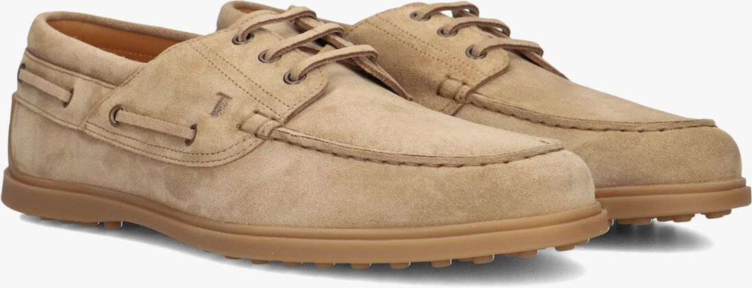 beige tod's veterschoenen barca gomma 78l