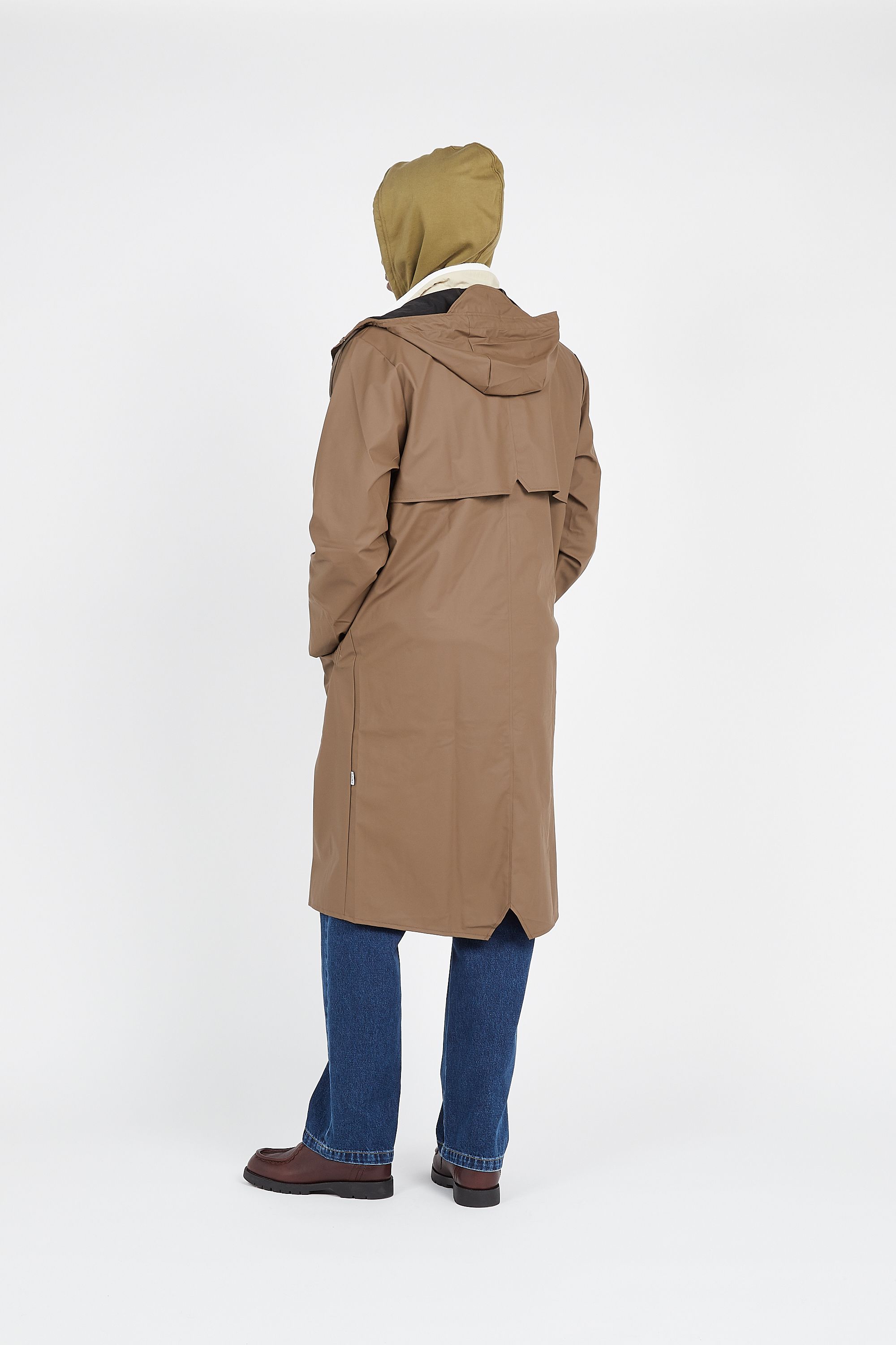 RAINS PARKA Longer Jacket Marron