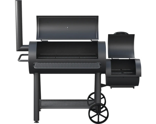 Tenneker® Grill Smoker XL 98 x 44 cm met schoorsteen, dekselthermometer