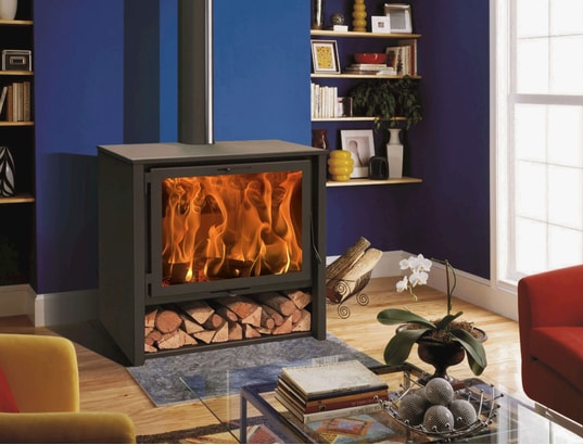 PANADERO - Poêle à bois modèle zeux 800 , 11 kw
