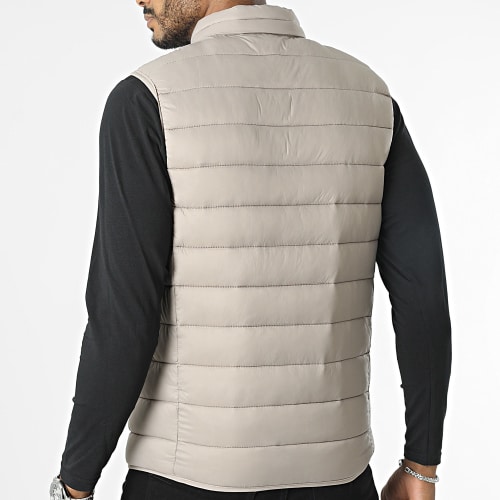 Doudoune Sans Manches Beige Taupe