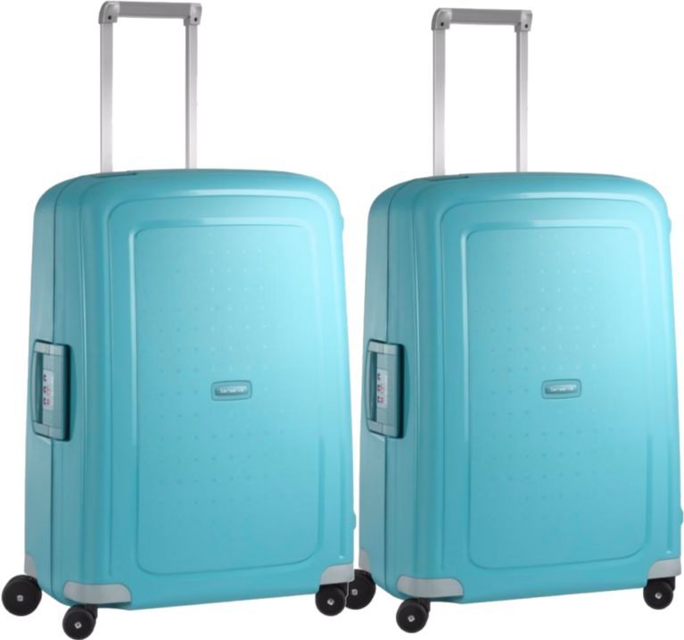 Samsonite S'Cure Spinner 69cm Aqua Blue Duo Kofferset