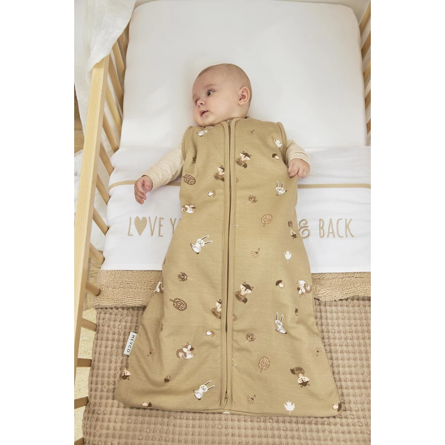 MEYCO Babyschlafsack Forest Animals Sand