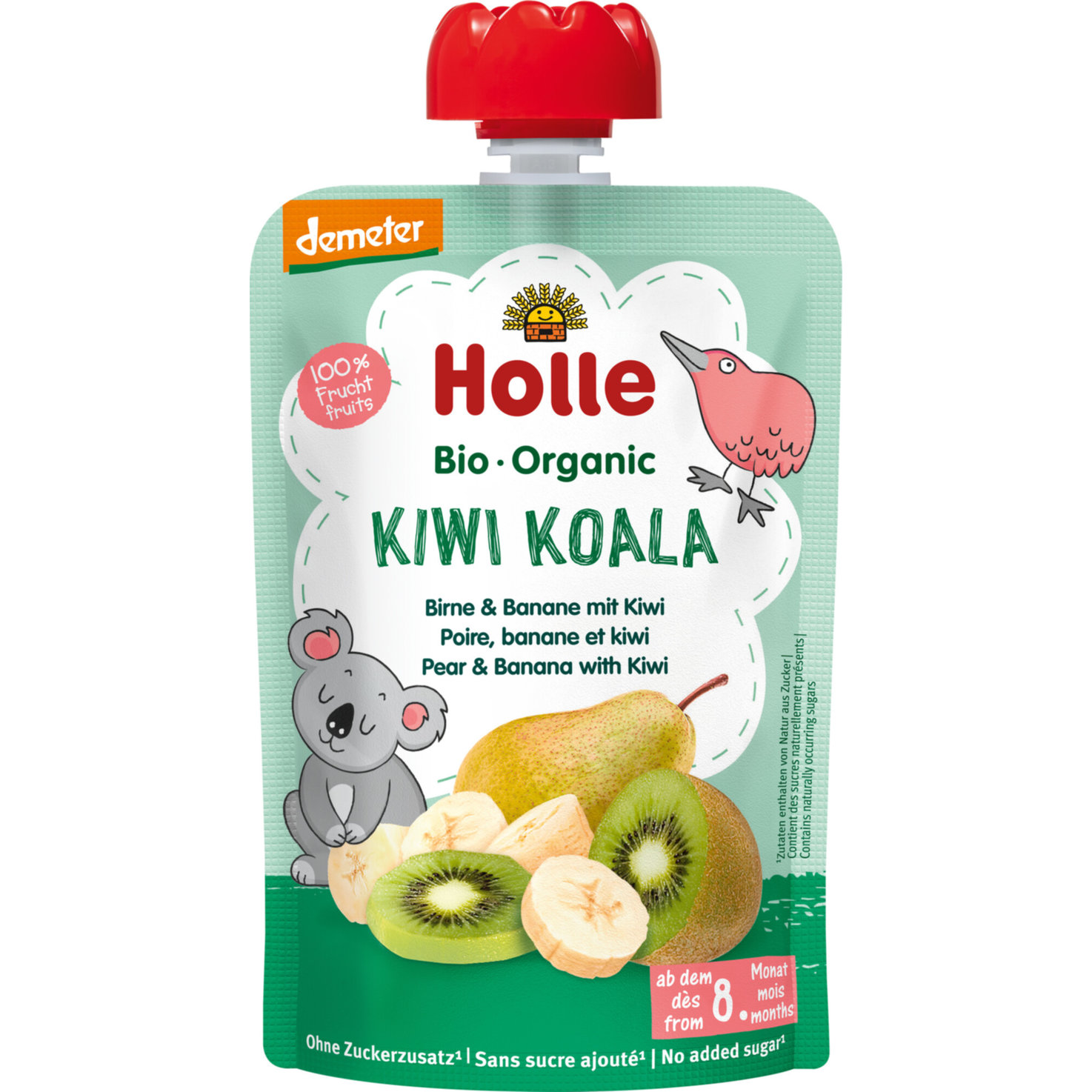 Holle Demeter Bio Kiwi Koala Pouchy 8+ Monate