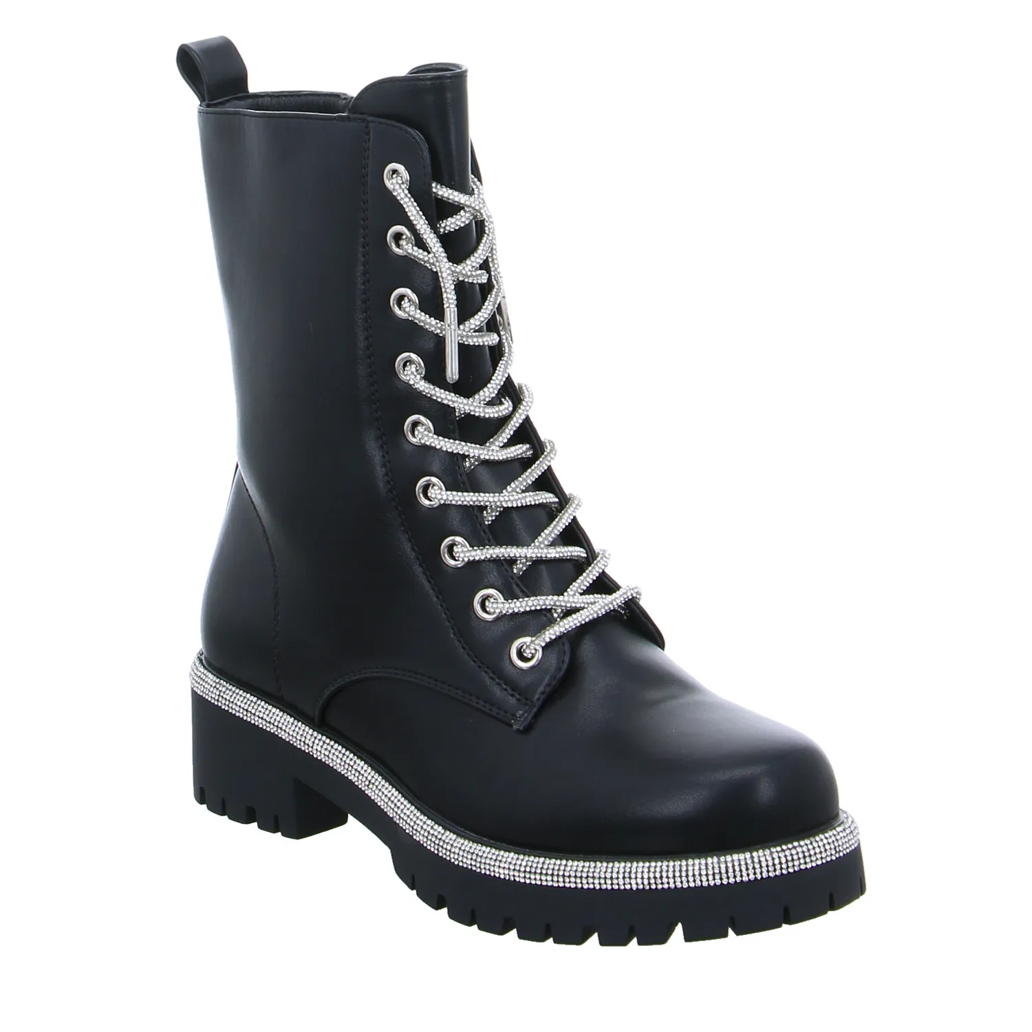 LA STRADA Boot Schwarz Lederimitat