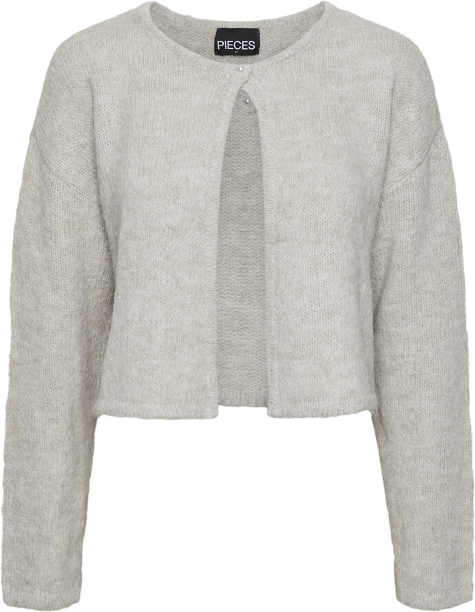 Pieces PCRUNO LS KNIT CARDIGAN BC Dove