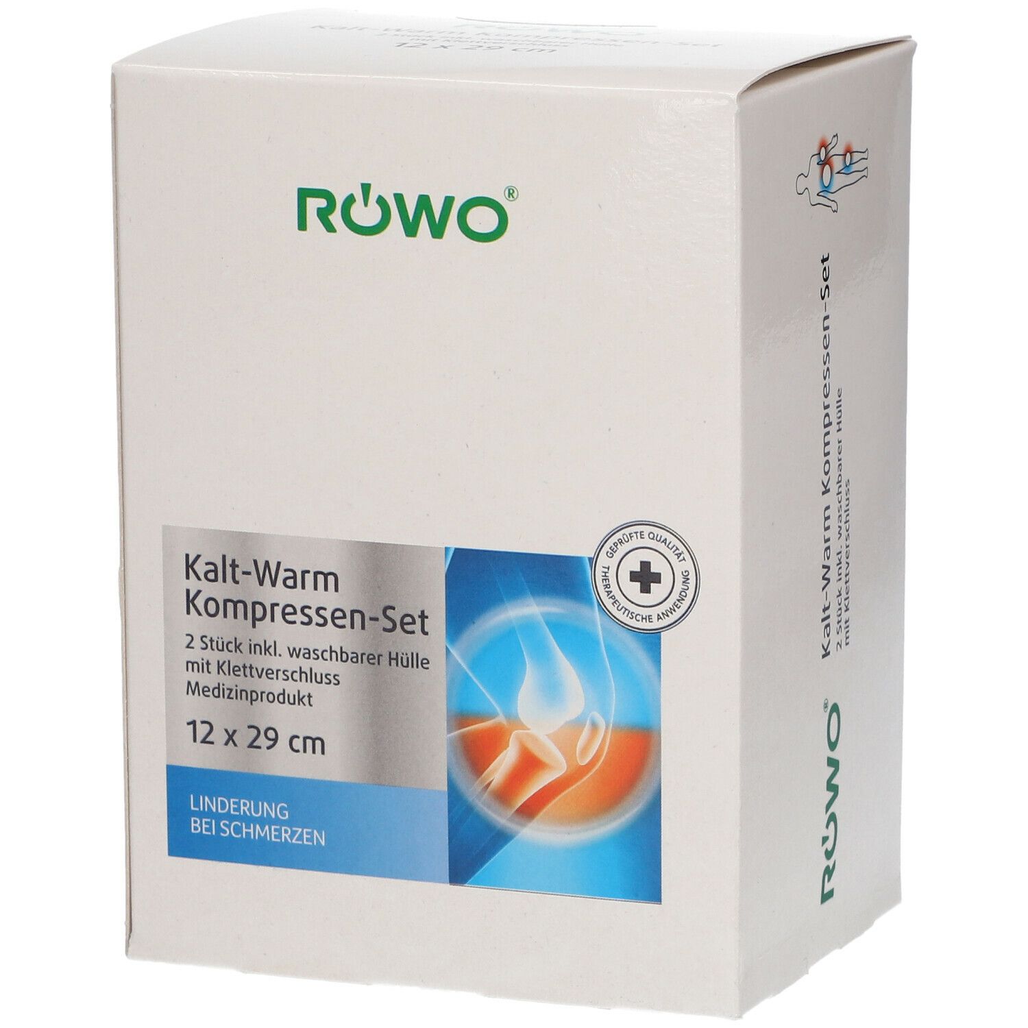 RÖWO® Kalt-Warm-Kompressen mit Klettbandage 12 x 29 cm