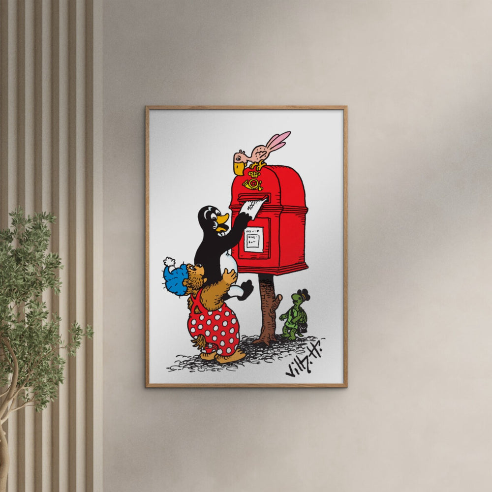 Køb Poster & Frame Dansk Plakatkunst - Postkassen