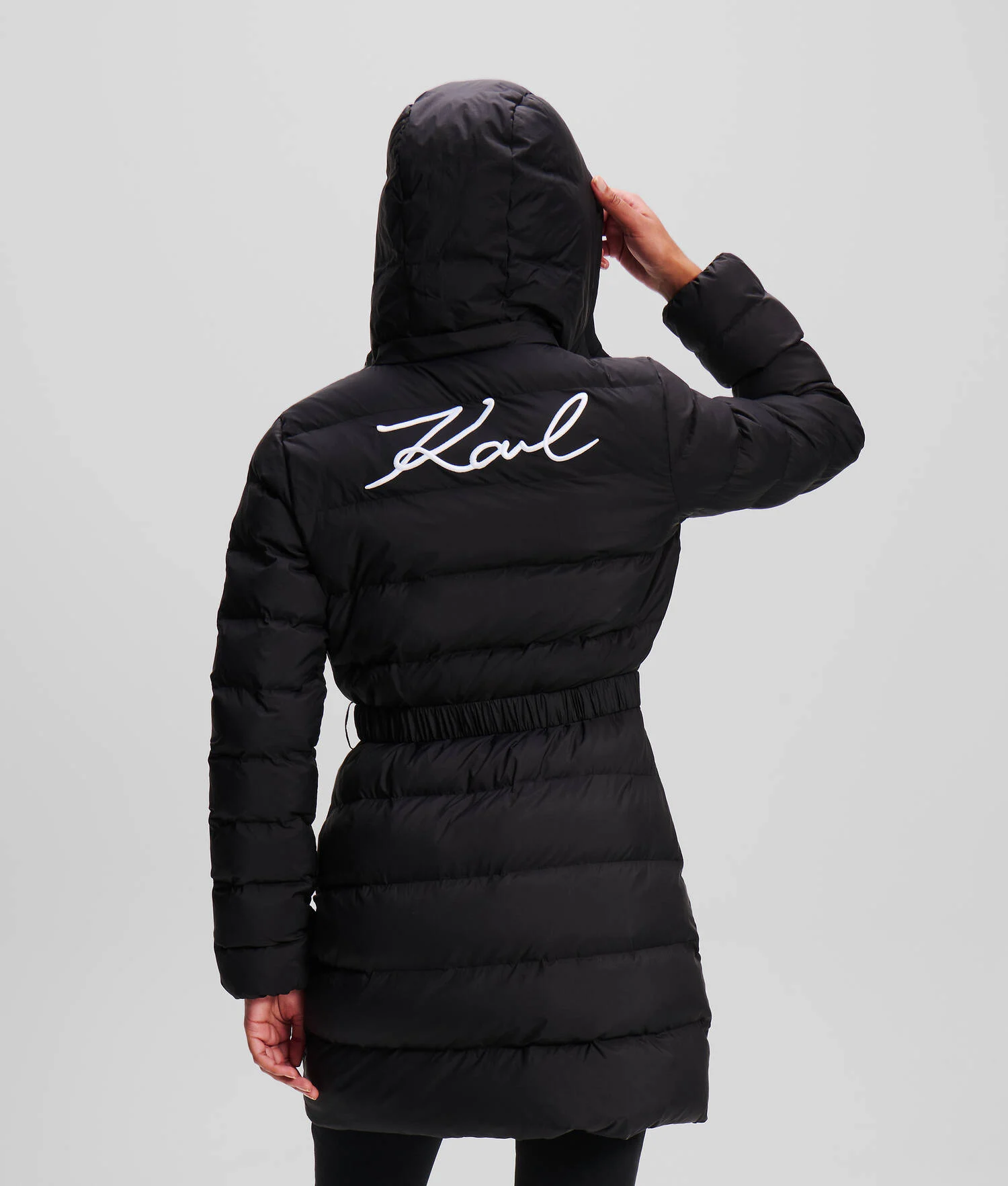LONGUE VESTE MATELASSÉE KARL SIGNATURE