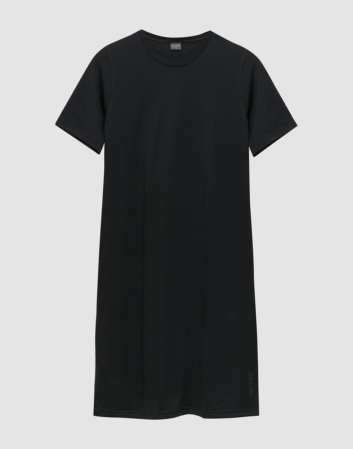 T-shirtjurk van merinowol voor dames in Zwart - Gratis