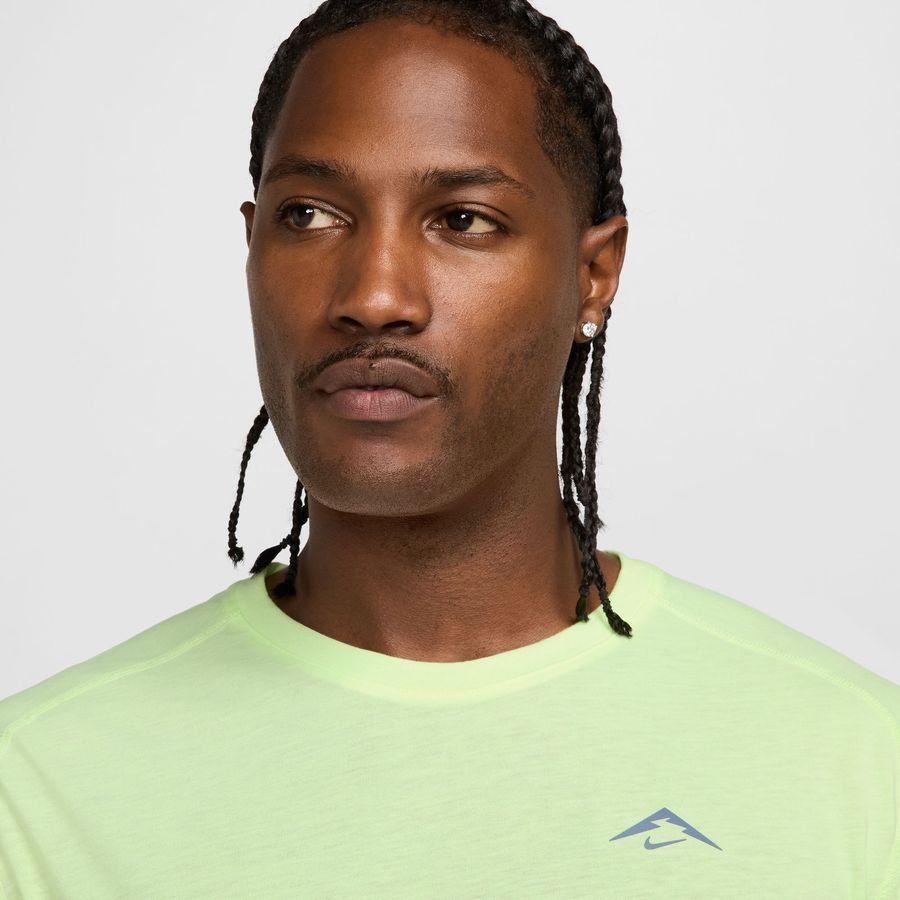 Nike T-shirt Running Dri-FIT ADV Solar Chase - Jaune Fluo/Noir